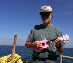 My ukulele playing husband got his Montpelier ukulele players to join him at church.  