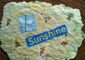 One of the kindness cards I made to create more internal sunshine.
