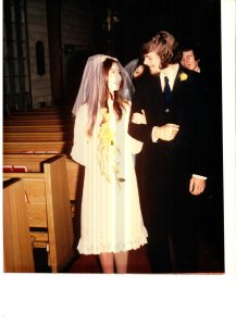 Bob and I, freshly married, November 1970.