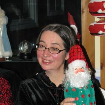 Me and my Yankee Gift Exchange prize a few years ago.